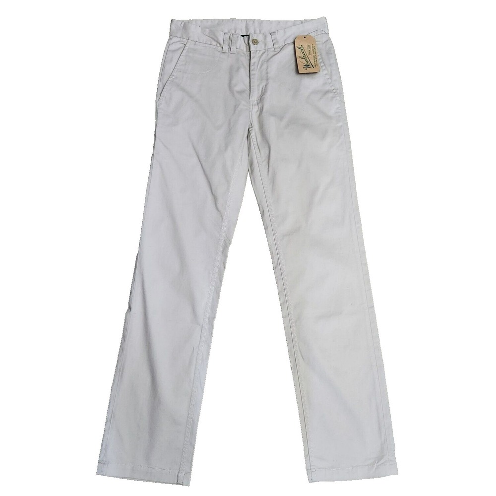 Woolrich Guide Chino Pants Men's Size 28x32 Beige Flat Front Straight Leg